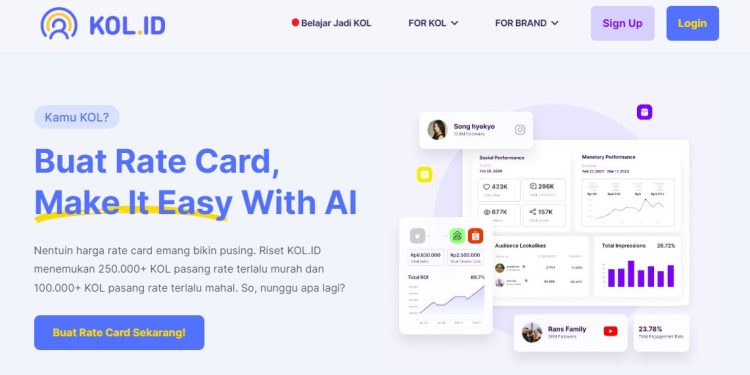 Buat Rate Card kol.id